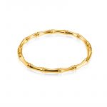 18K Gold Plated Bamboo Joint Bangle