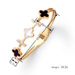 18K Gold Plated Stylish Clover Bangle