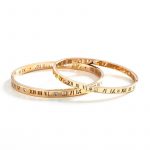 18K Gold Plated Classic Rome Gold Bangle