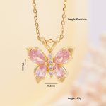 18K Gold Plated Stylish Butterfly Necklace