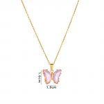 18K Gold Plated Stylish Butterfly Necklace