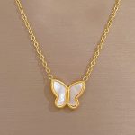 18K Gold Plated Stylish Butterfly Necklace