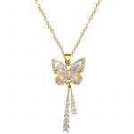 18K Gold Plated Stylish Butterfly Necklace