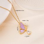 18K Gold Plated Stylish Butterfly Necklace