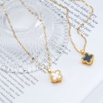 18K Gold Plated Stylish Clover Necklace