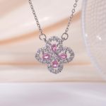 18K Gold Plated Stylish Clover Necklace