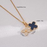 18K Gold Plated Stylish Clover Necklace