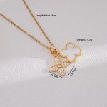 18K Gold Plated Stylish Clover Necklace