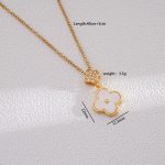 18K Gold Plated Stylish Clover Necklace