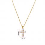 18K Gold Plated Stylish Cross Necklace