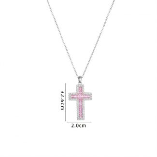 18K Gold Plated Stylish Cross Necklace