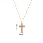 18K Gold Plated Stylish Cross Necklace