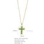 18K Gold Plated Stylish Cross Necklace