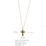 18K Gold Plated Stylish Cross Necklace