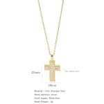 18K Gold Plated Stylish Cross Necklace