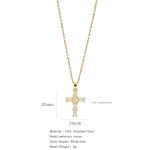 18K Gold Plated Stylish Cross Necklace