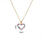 18K Gold Plated Cute Heart Necklace