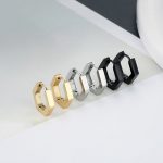 18K Gold Plated Hexagon Hoops