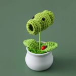 Handmade Peashooter Plant Pot