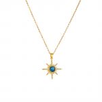 18K Gold Plated Planet Necklace 1