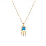 18K Gold Plated Planet Necklace 3