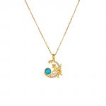 18K Gold Plated Planet Necklace 7