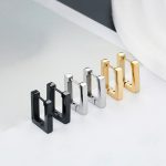 18K Gold Plated Square Hoops
