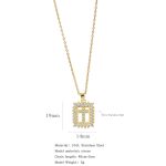 18K Gold Plated White Cross Necklace